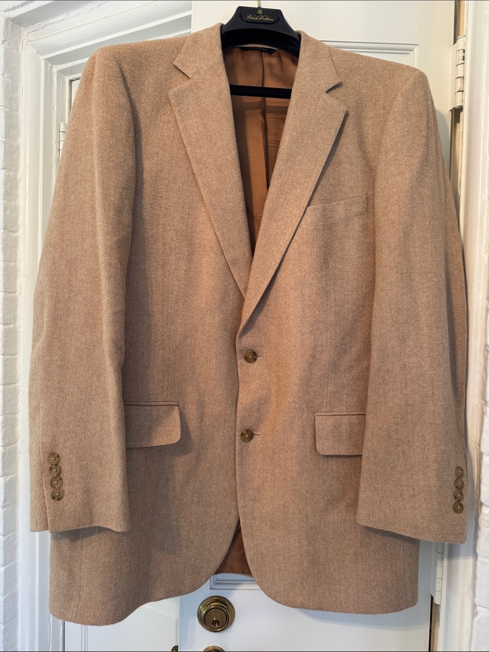Brooks Brothers Camel hair Two-Button Wool Blend Blazer
